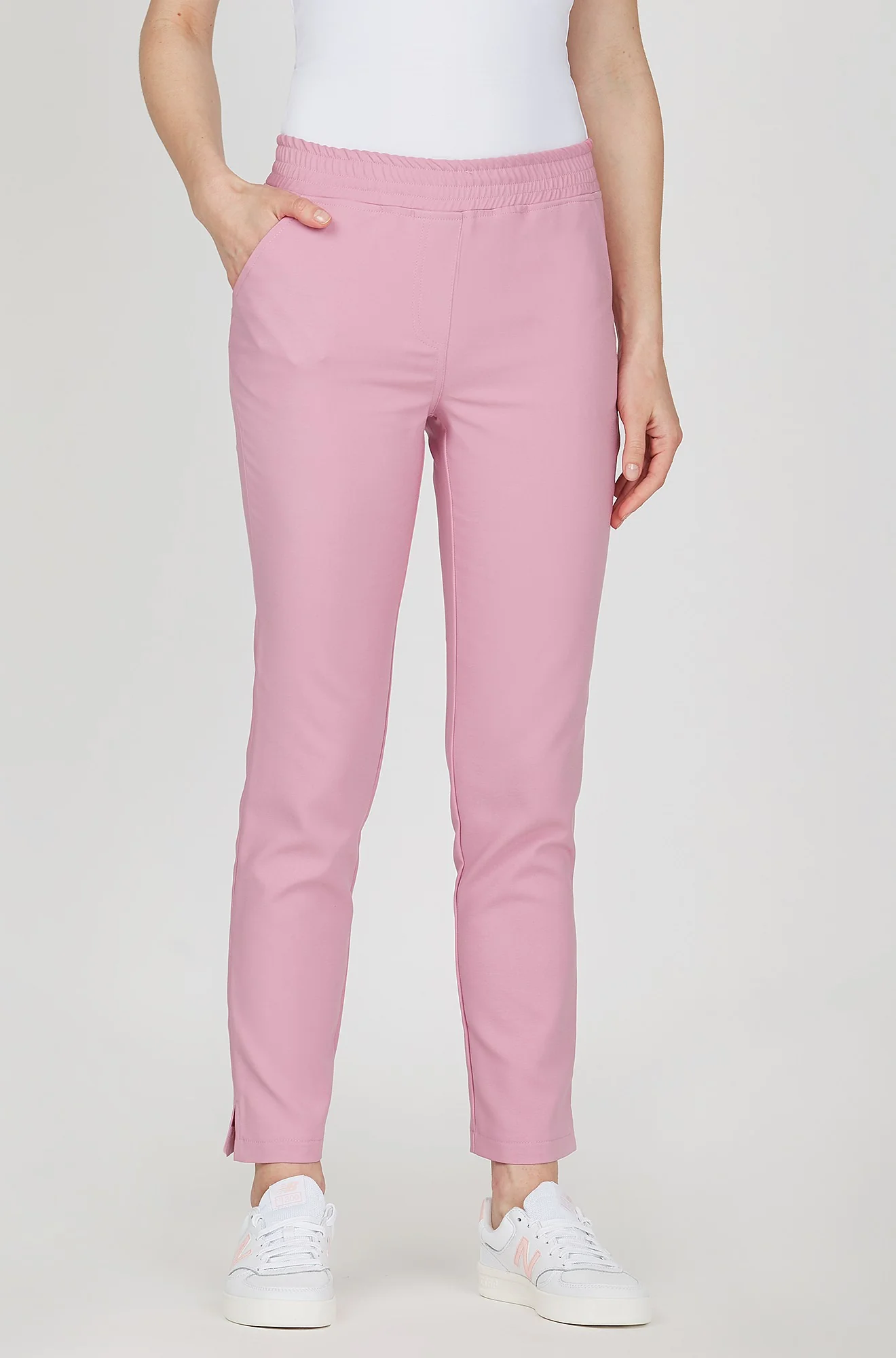 Spodnie medyczne damskie - LILAC PINK - Image 2
