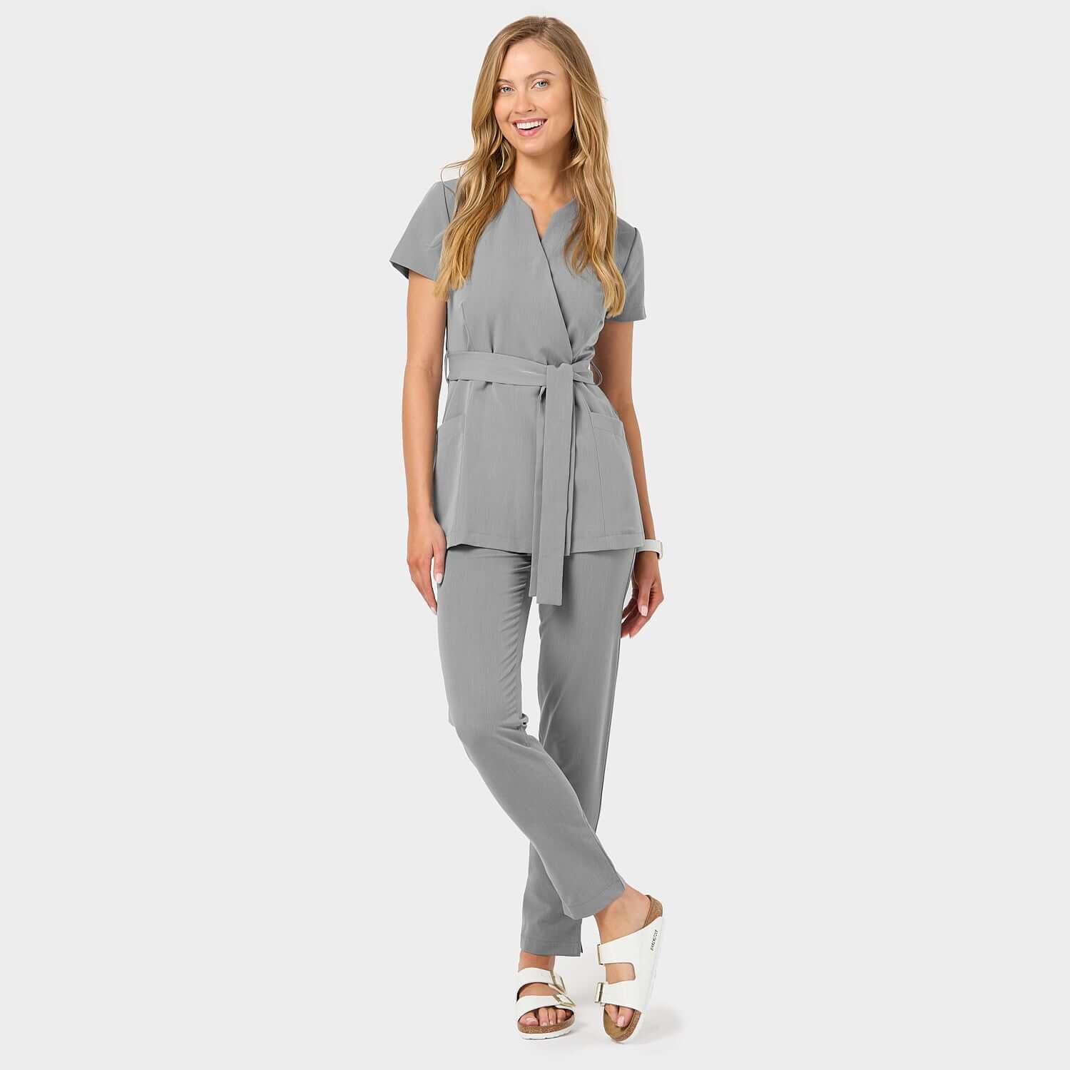 Spodnie medyczne damskie - MISTY GREY - Image 3