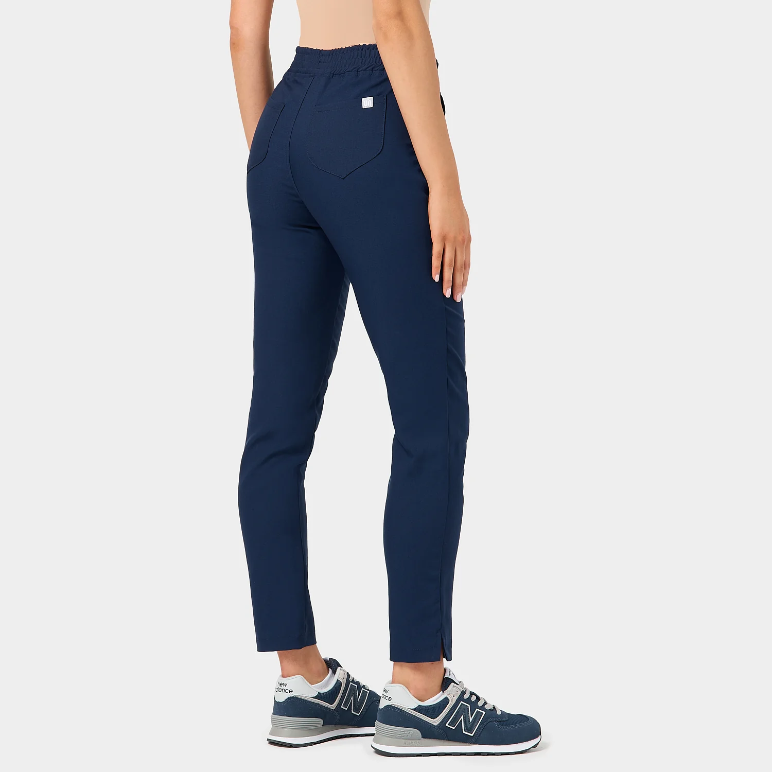 Spodnie medyczne damskie - NAVY - Image 4