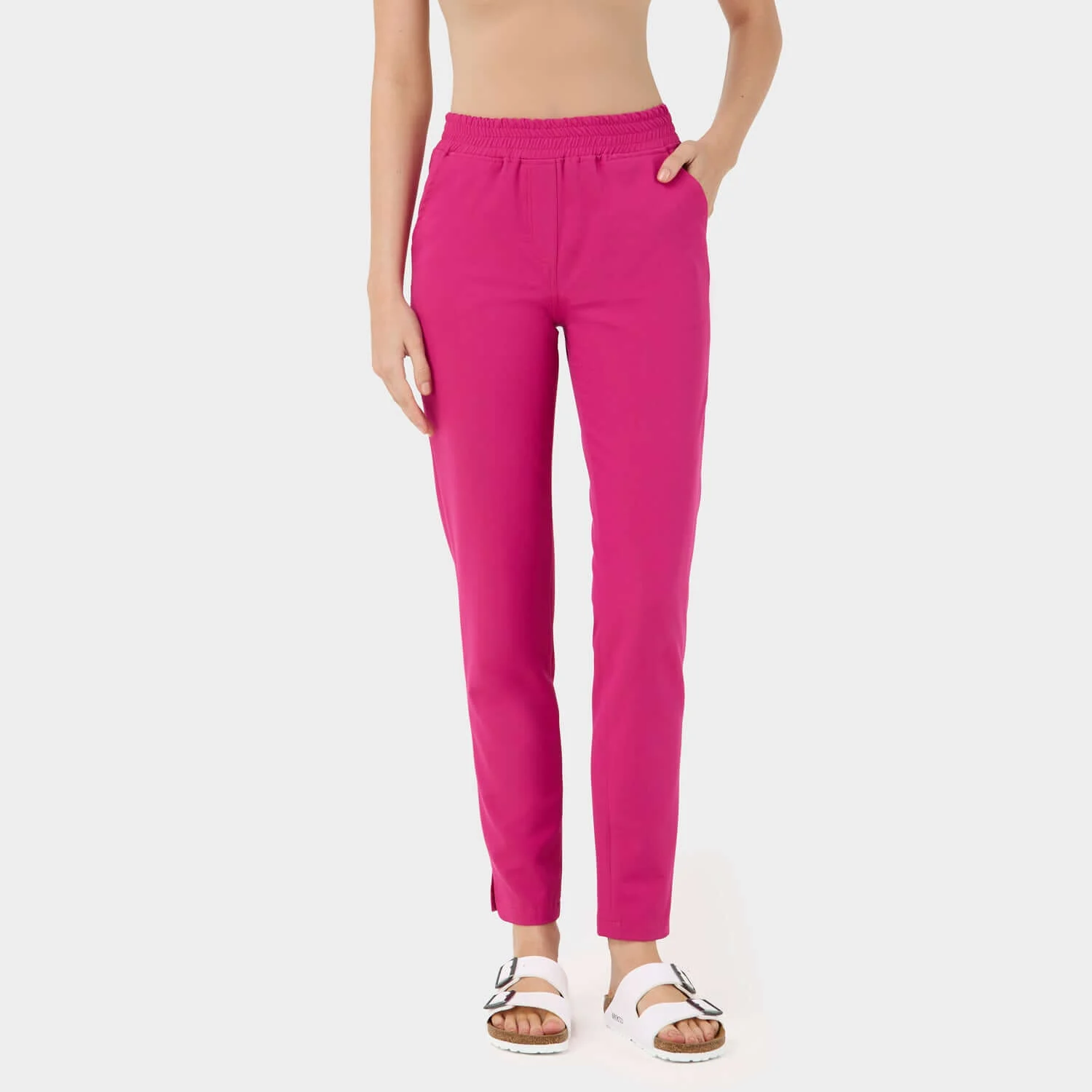 Spodnie medyczne damskie - RASPBERRY SORBET