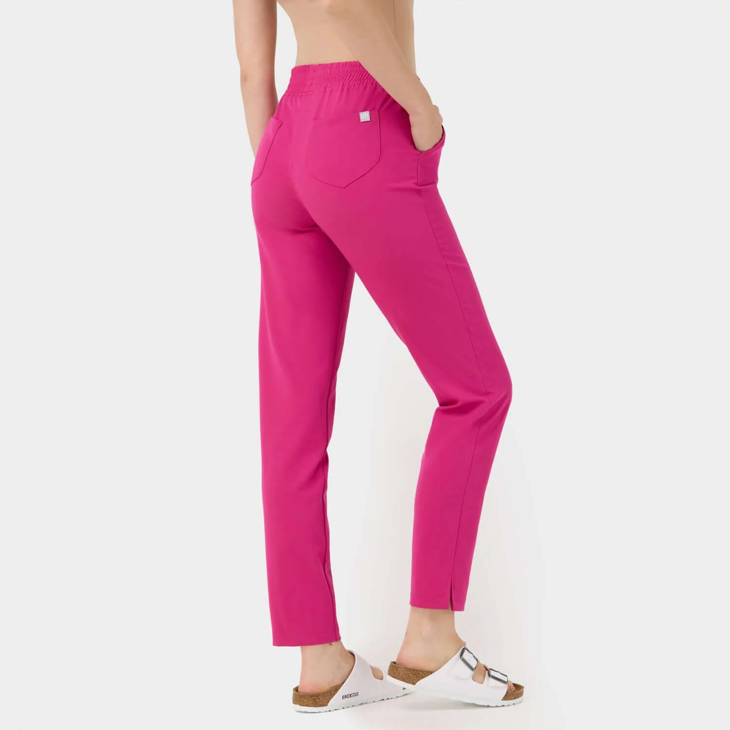 Spodnie medyczne damskie - RASPBERRY SORBET - Image 2