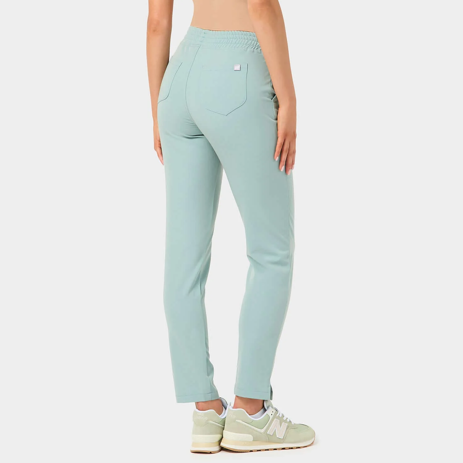 Spodnie medyczne damskie - SAGE GREEN - Image 5