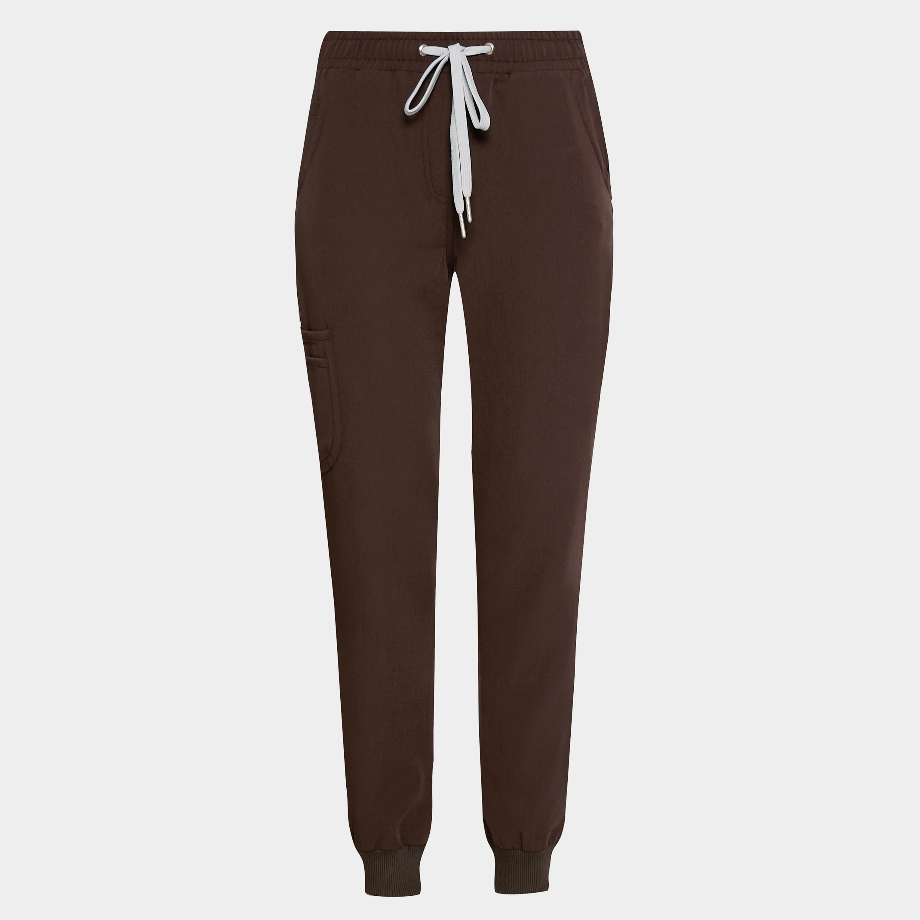 Spodnie medyczne joggery - DARK CHOCOLATE - Image 4