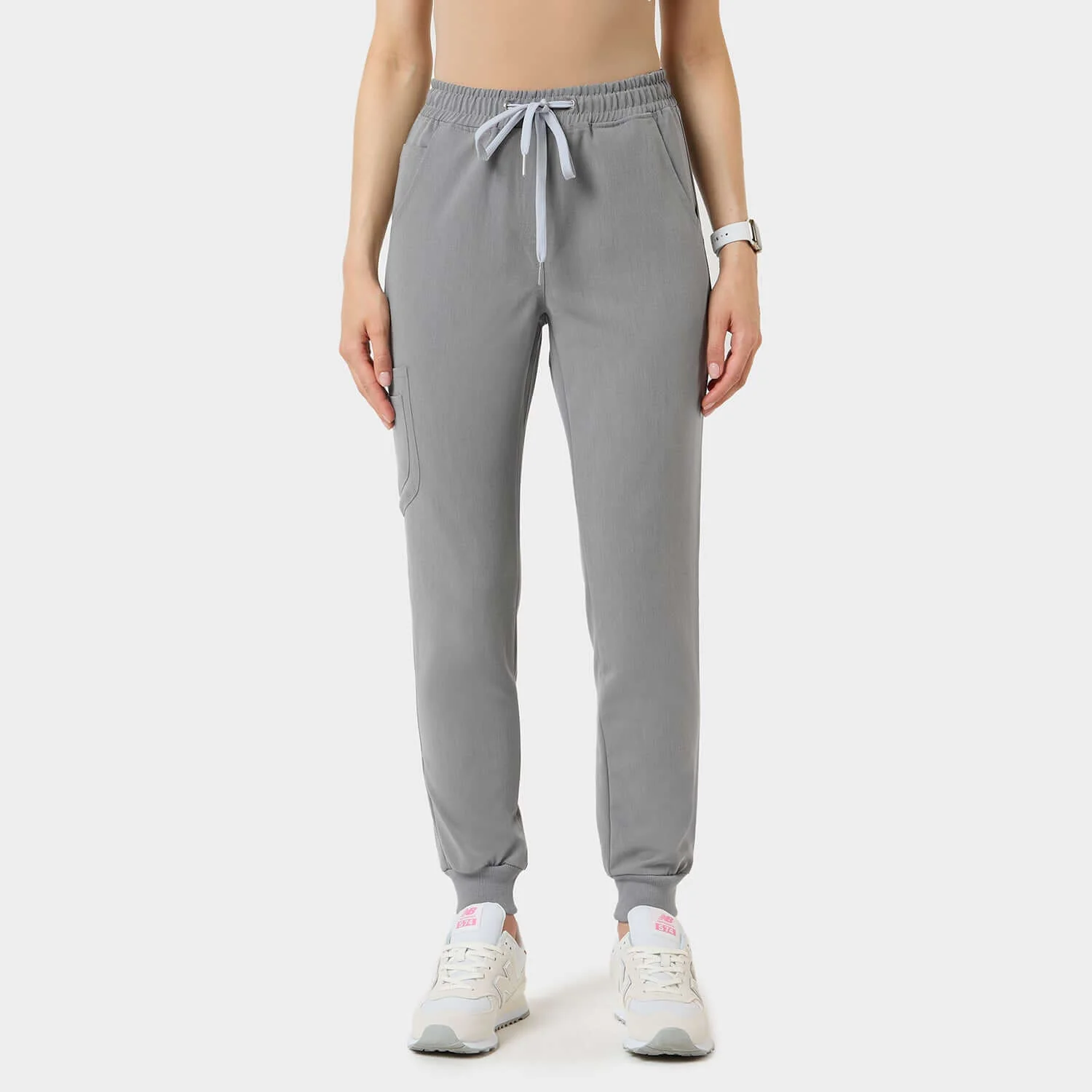 Spodnie medyczne joggery - MISTY GREY - Image 3