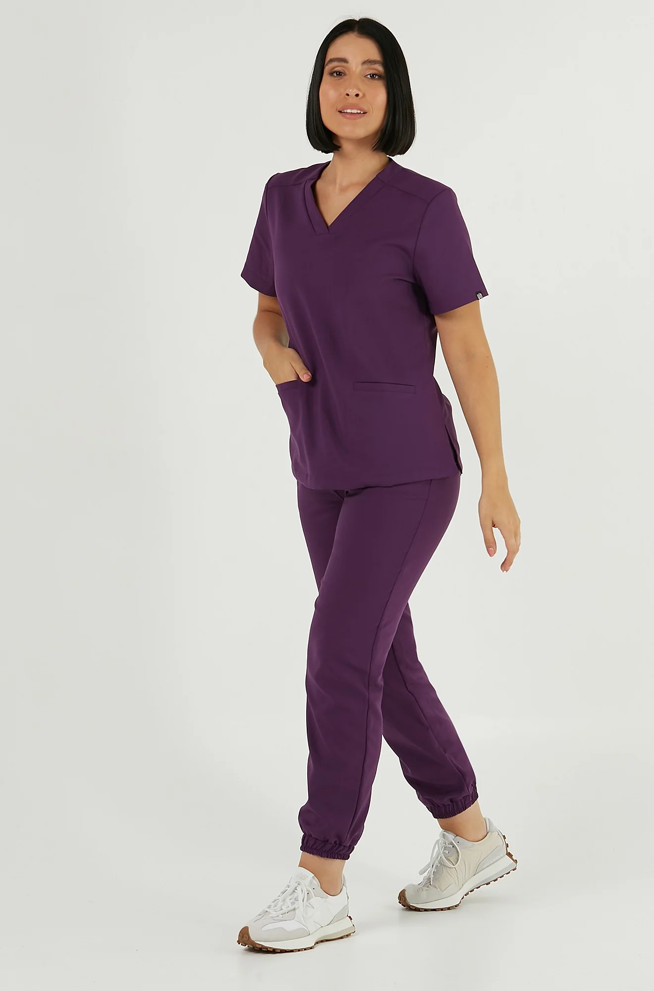 Spodnie medyczne joggery - ROYAL PLUM