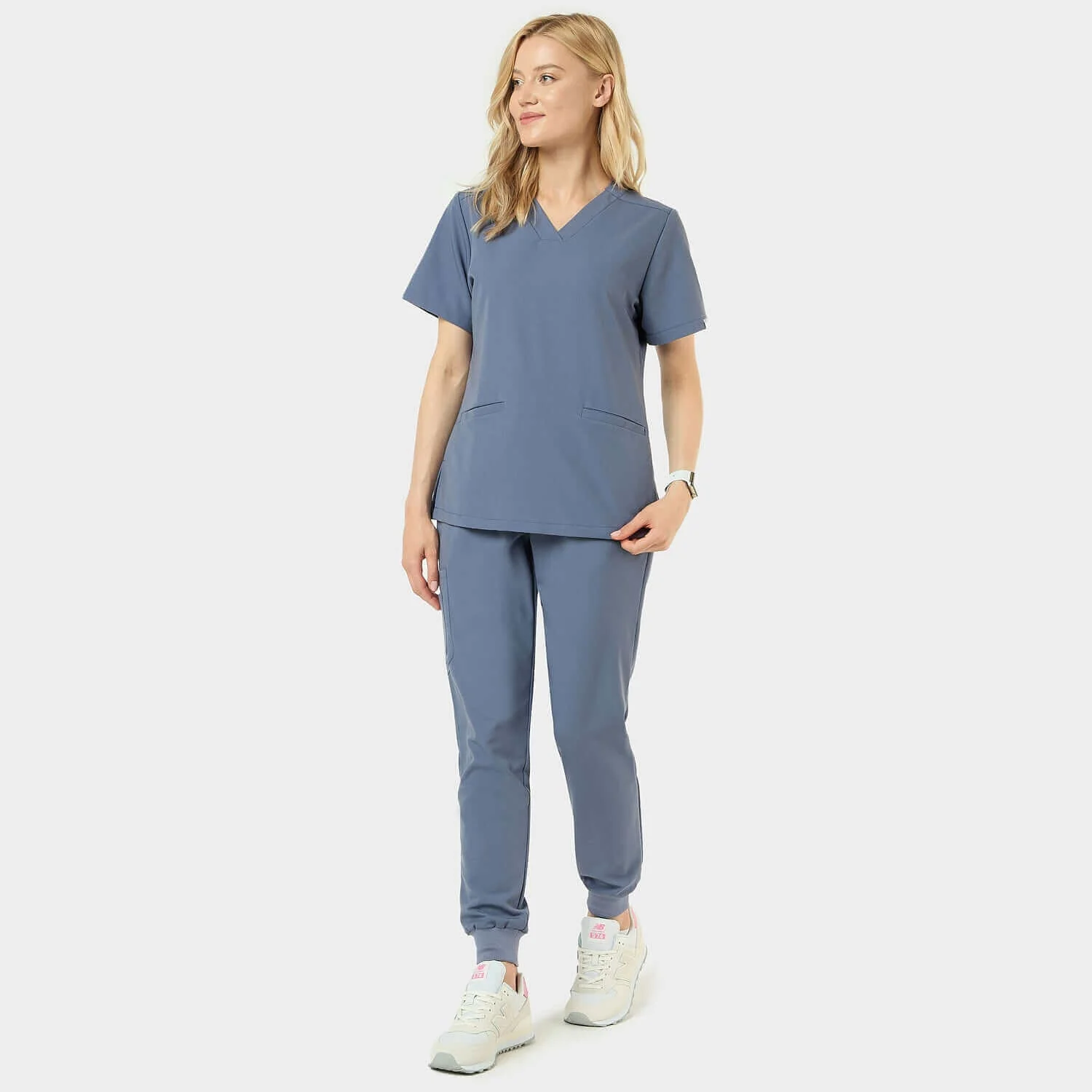 Spodnie medyczne joggery scrubs - INK BLUE