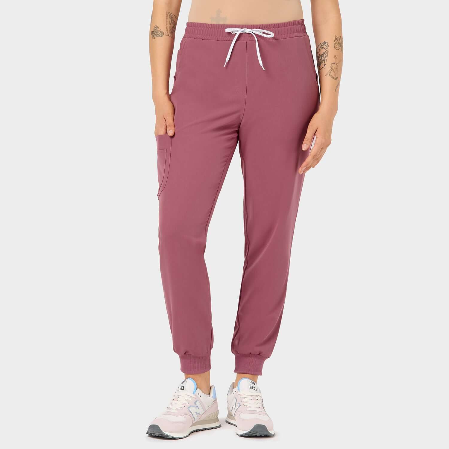 Spodnie medyczne joggery - WILD ROSE - Image 2
