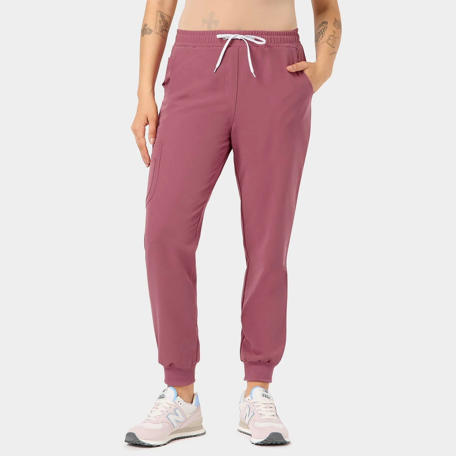 Spodnie medyczne joggery - WILD ROSE - Image 3