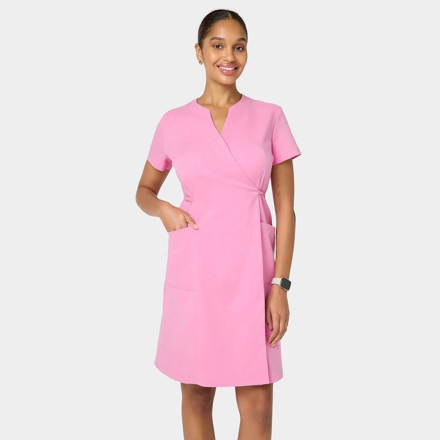 Sukienka medyczna KATE - CANDY PINK - Image 3