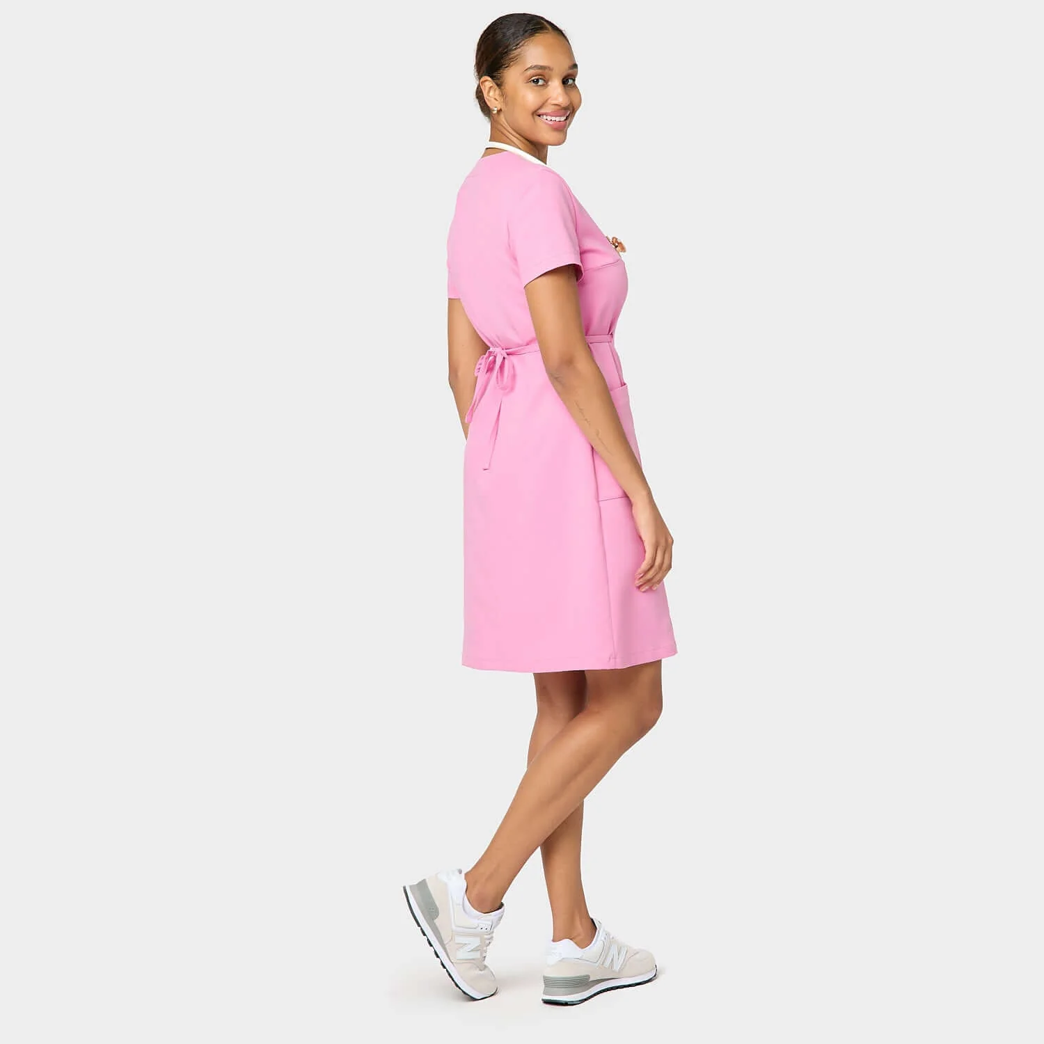 Sukienka medyczna KATE - CANDY PINK - Image 4