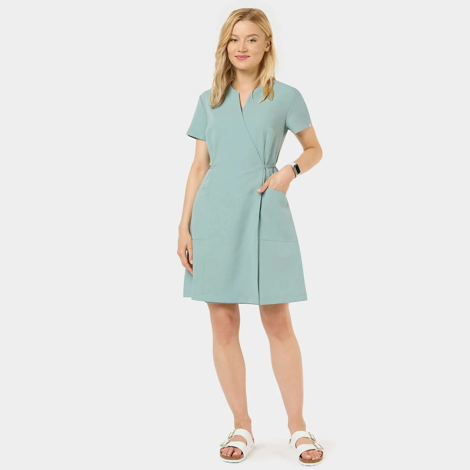 Sukienka medyczna KATE - SAGE GREEN