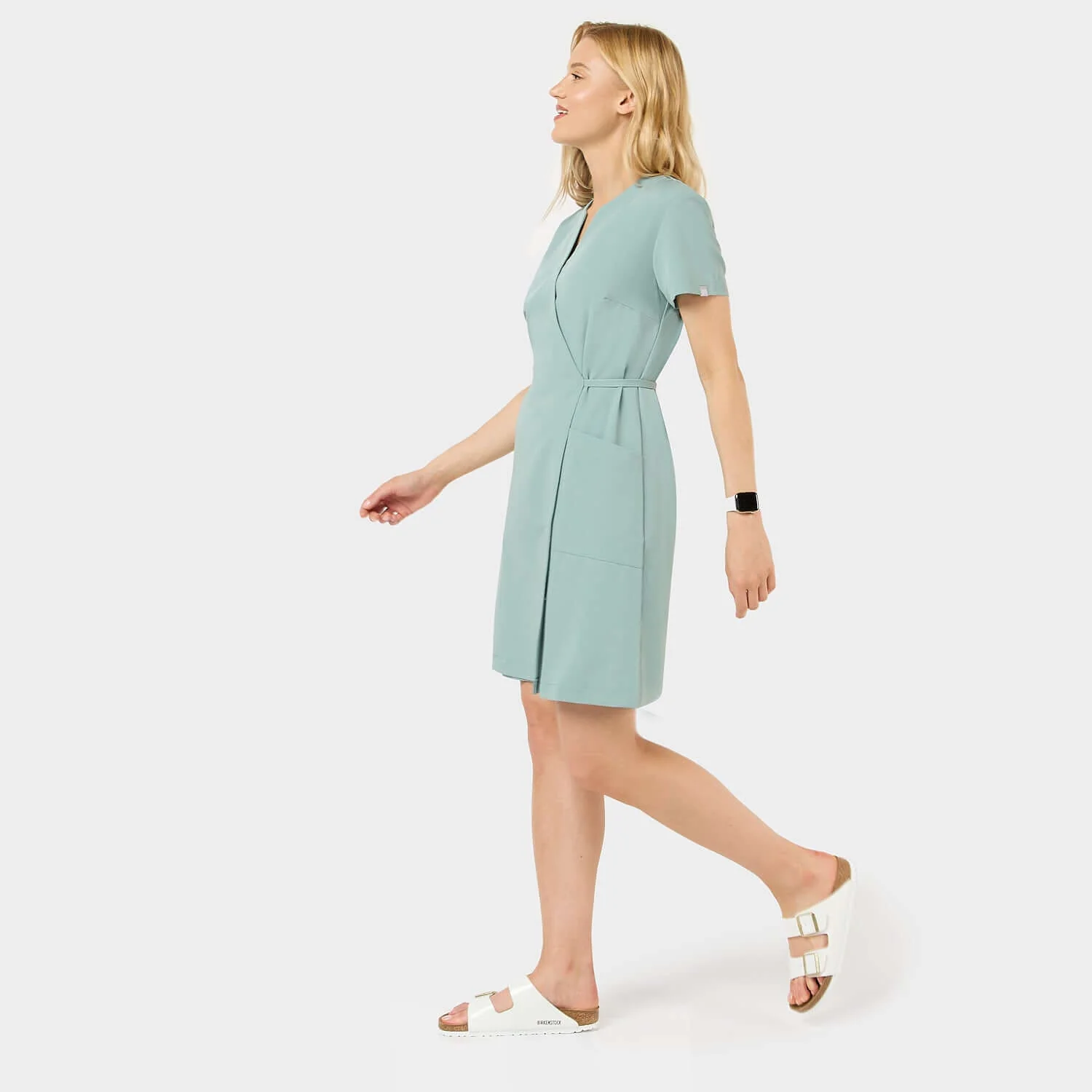 Sukienka medyczna KATE - SAGE GREEN - Image 3