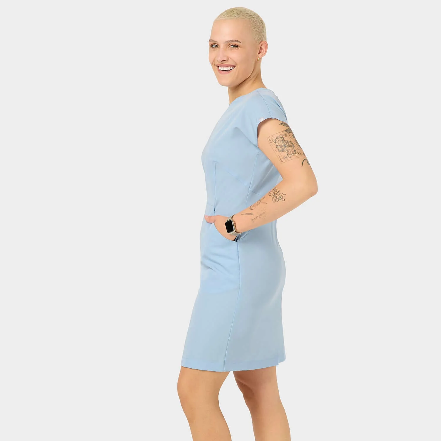 Sukienka medyczna Vena BABY BLUE - Image 3